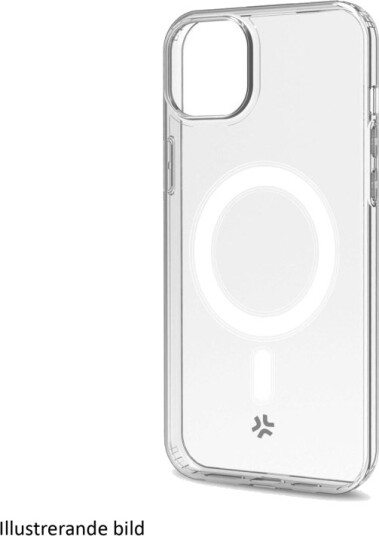 Celly GelskinMag Magnetisk MagSafe-deksel for iPhone 16 Plus - Gjennomsiktig