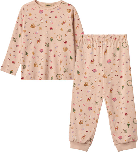 Wheat Rose Dust Holiday Nightwear Picoting Mila 8 år/128