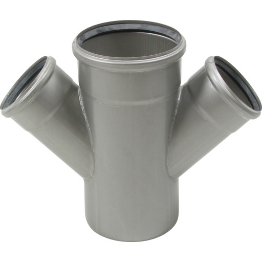 Blücher Dobbel Grenrør 45 Grader Ø110 75mm