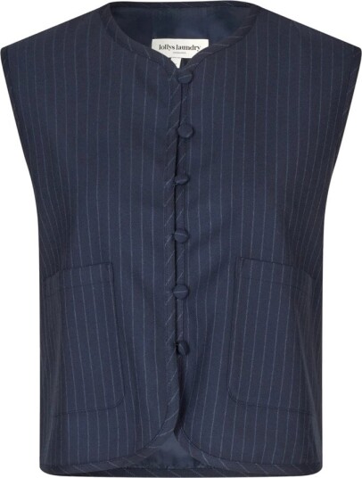 Lollys Laundry Abbeyll Vest Sl - Navy - L