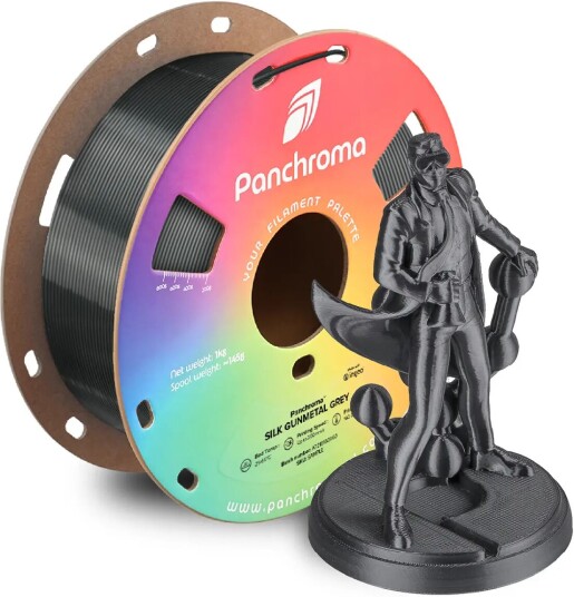 Polymaker Panchroma Silk Pla Silk Gunmetal Grey Polymaker Panchroma Silk Pla Silk Gunmetal Grey