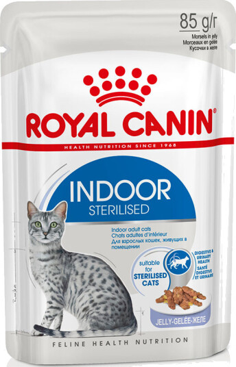 Royal Canin Våtfôr til Katt Indoor Sterilized Gelé 12 x 85 g Royal Canin Våtfôr til Katt Indoor Sterilized Gelé 12 x 85 g