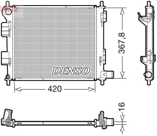 DENSO DRM41022 Radiator motorkjøling