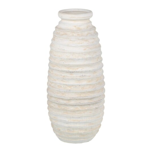 Bigbuy Home Vase Krem Keramikk 24 X 24 X 60 Cm