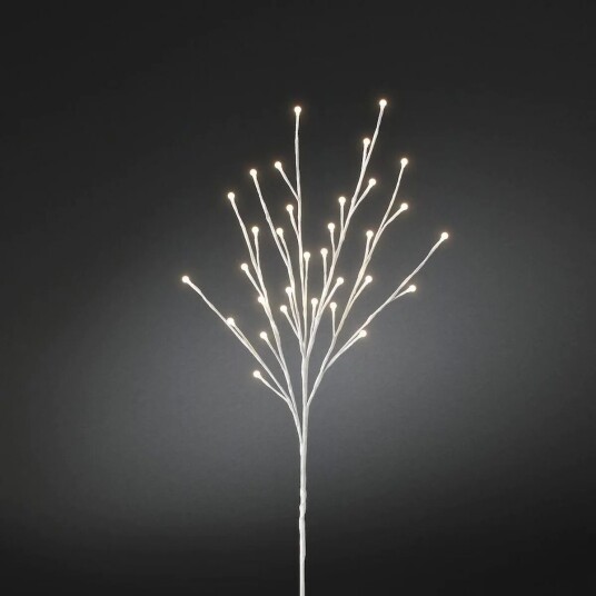 Konstsmide Dekorasjonskvist 100 cm med Cherry lights IP44 utendørs - Hvit