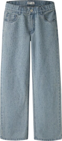 Name It Jeans Bred NkfRose Spesial Blue Grey Denim Name It 9 år (134) Jeans Blå Lyseblå