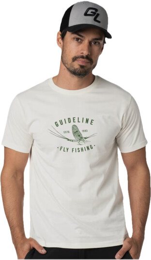 Guideline Mayfly T Shirt White Guideline Mayfly T Shirt White
