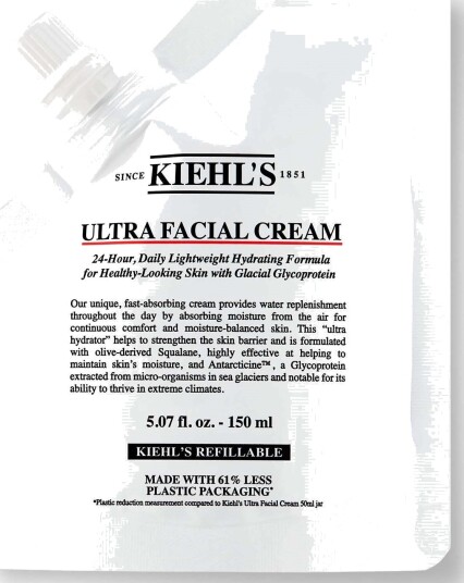 Kiehl's Ultra Facial Cream 150 ml Refill - Fuktighetsgivende Dag- og Nattkrem