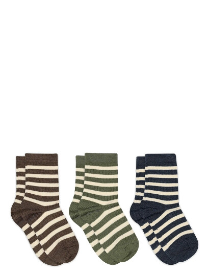 mp Denmark Elis Socks - 3-Pack - Brown - 22/24