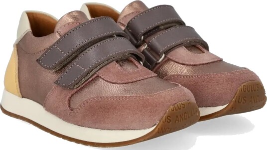 ANGULUS Shoes Flat With Velcro Pink 28 ANGULUS Shoes Flat With Velcro Pink 28
