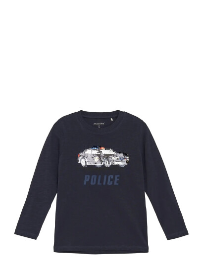 Minymo T-Shirt Ls Navy 122 Minymo T-Shirt Ls Navy 122