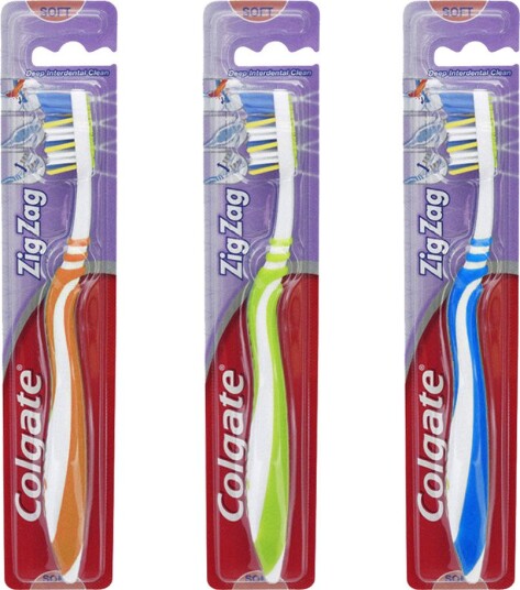 Colgate ZigZag myk tannbørste med myk bust