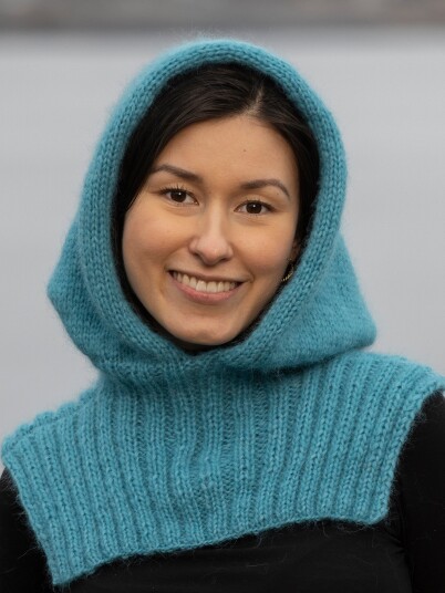 Viking Garn 2310 07E Hood Hette Lys Turkis