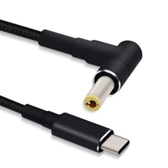 Microconnect USB-C til DC-kabel 5,5x2,5 mm 9V 1,2m Svart