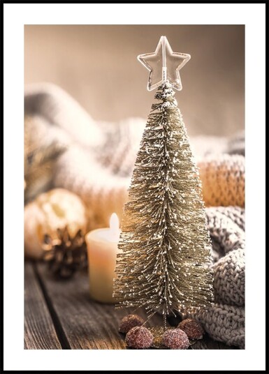 Little Christmas Decoration Tree №2 Plakat Plakat / 21x30cm