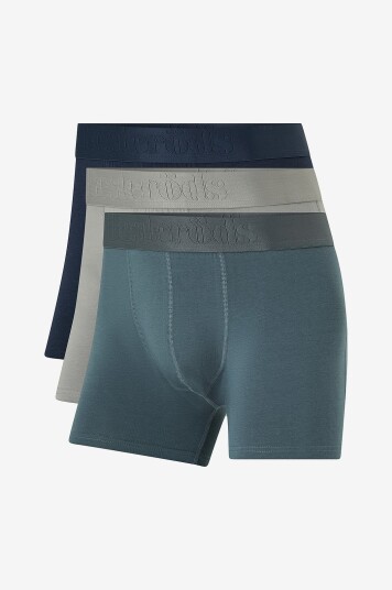 Resteröds Boxer Bamboo 3 Pk Regular Leg Flerfarget