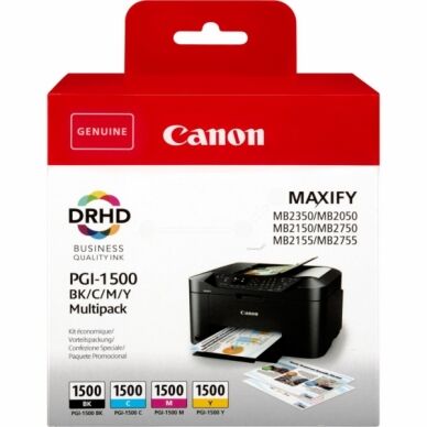 Canon Canon PGI-1500 Blekkpatron Multipack BK/C/M/Y 9218B005 Canon Canon PGI-1500 Blekkpatron Multipack BK/C/M/Y 9218B005
