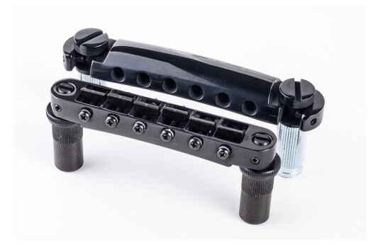 Tonepros Lpm02 B - Metric Tune-O-Matic Bridge And Tailpiece Set - Svart Tonepros Lpm02 B - Metric Tune-O-Matic Bridge And Tailpiece Set - Svart