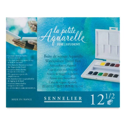 Sennelier la petite Aquarelle Akvarellmaling med 12 farger