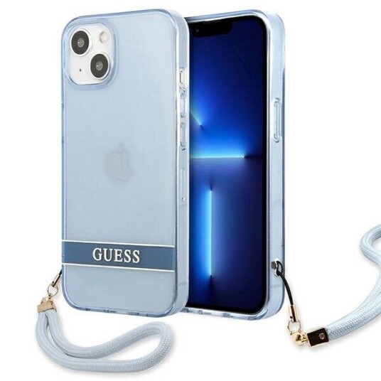 Guess Hardt Mobildeksel til iPhone 13 6,1" - Blå Gjennomsiktig