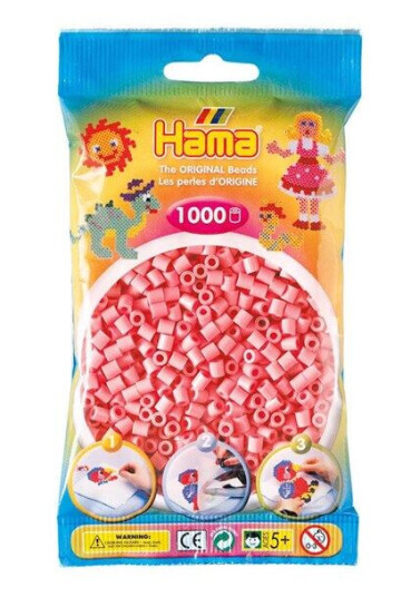 Hama Ironing beads-Rosa (06) 1000pcs. Hama Ironing beads-Rosa (06) 1000pcs.