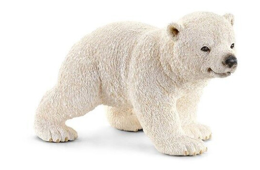 Schleich Isbjørnunge Lekefigur - Arktisk Dyre Tema, Hvit