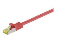 MicroConnect CAT7 S/FTP 5m Nettverkskabel Rød