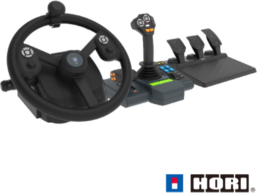 Hori Farming Vehicle Control System ratt og pedalsett PC Hori Farming Vehicle Control System ratt og pedalsett PC