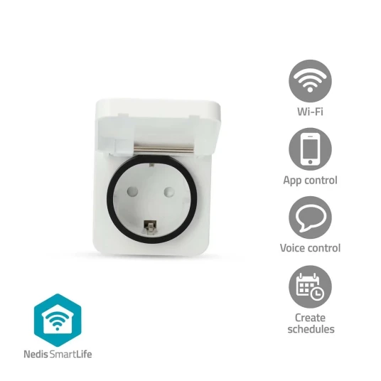 Nedis Smartlife Smart Plug IP44 med strømmåler Nedis Smartlife Smart Plug IP44 med strømmåler