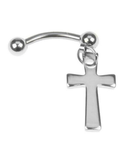 Body Art Holy Cross 12 x 9 mm Øyenbrynspiercing