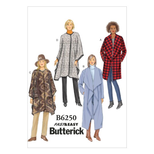 Butterick 6250- Jakke til dame ZZ (L-XL-XXL)