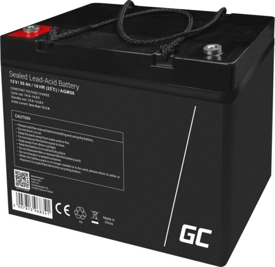 Green Cell Agm Vrla 12V 50Ah Vedlikeholdsfritt Batteri AGM56 Green Cell Agm Vrla 12V 50Ah Vedlikeholdsfritt Batteri AGM56