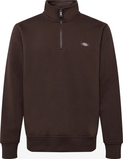 Dickies Oakport Quarter Zip   CHOCOLATE BROWN   S