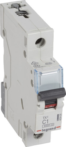 Legrand 10 stk TX³ MCB automatsikring C1 1P 1M 6/6kA