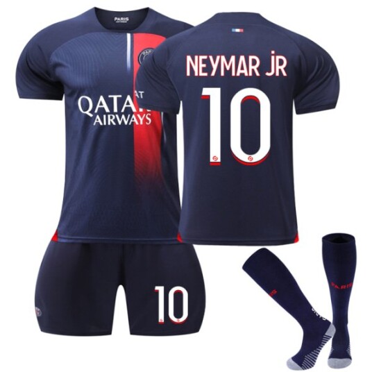 Paris Saint Germain Fotballdrakt for Barn 2023 2024 Nr. 10 Neymar 26