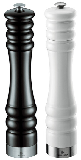 Zassenhaus Sett Salt/Pepperkvern Munchen 25 cm Svart & Hvit Blank