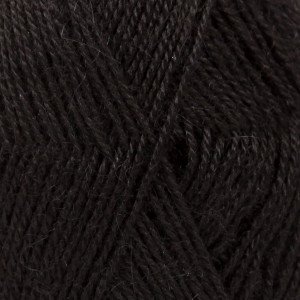Drops Alpaca Garn Unicolor 8903 Sort Drops Alpaca Garn Unicolor 8903 Sort