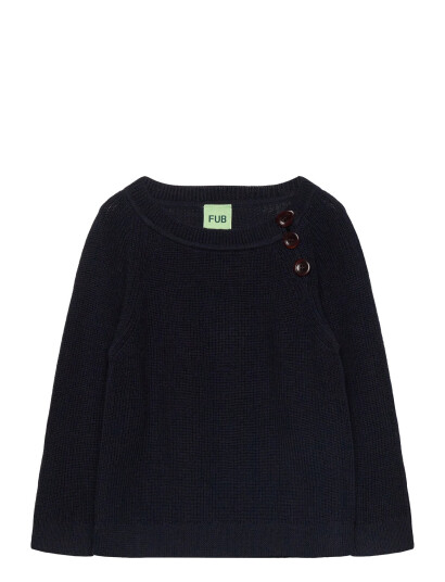 FUB Baby Raglan Sweater Navy 62 FUB Baby Raglan Sweater Navy 62