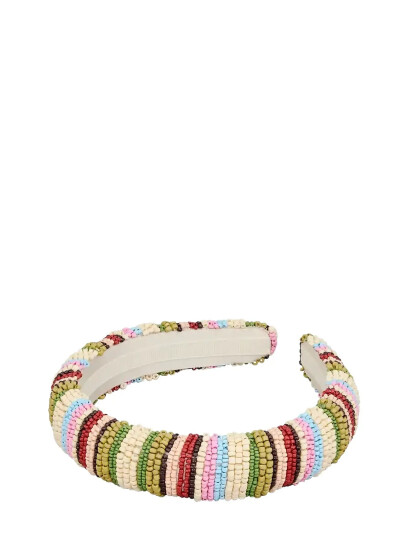 Becksöndergaard Stripes Midi Beaded Hairbrace Multi/patterned ONE SIZE Becksöndergaard Stripes Midi Beaded Hairbrace Multi/patterned ONE SIZE