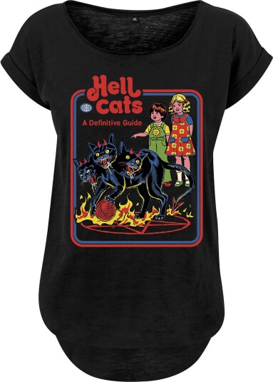 Steven Rhodes Fun T-skjorte Hell Cats S til 5XL Damer svart