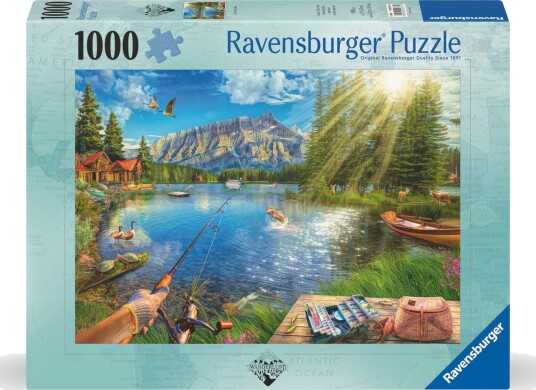 Puslespill 1000 Livet Ved Innsjøen Ravensburger