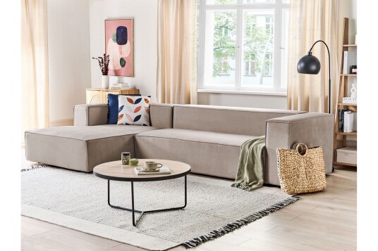 Britt Hjørnesofa 3 seter Beige