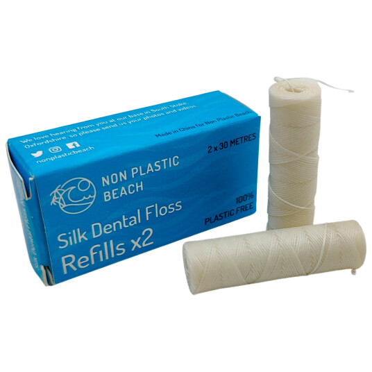 Floss uten PFAS Non Plastic Beach Refill 2 x 30 mtr. Floss uten PFAS Non Plastic Beach Refill 2 x 30 mtr.