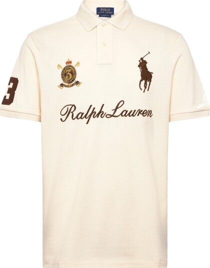 Polo Ralph Lauren Classic Fit Big Pony Mesh Polo Shirt Cream M Polo Ralph Lauren Classic Fit Big Pony Mesh Polo Shirt Cream M