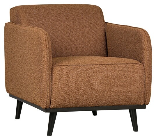 BePureHome Statement Lenestol m. armlene - Butter Bouclé Unoliving
