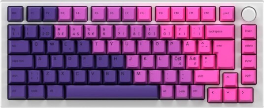 Glorious GMMK Pro 75% ISO White Ice x Nebula Bundle