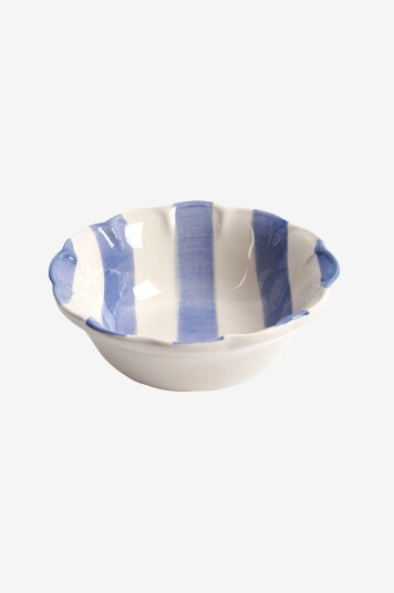 PICK A POPPY   Bolle Stripe 15cm   Blå