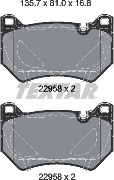 TEXTAR 2295801 Bremseklosser TEXTAR 2295801 Bremseklosser
