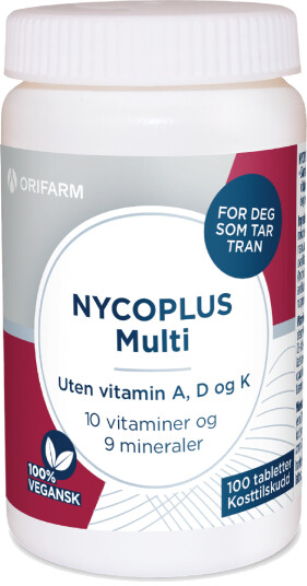 Nycoplus Multi uten A  D  og K vitamin tabletter 100 stk.