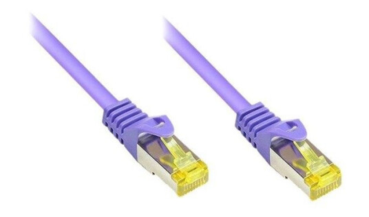 Rj45 Patchkabel Mitcat.7 Rohkabel Und Rastnasenschutz (Rns®) S/Ftp Pimf Halogenfrei 600Mhz Ofc Violett 5M Good Connections® (8070R-050V)